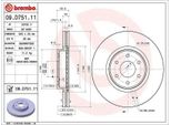 2X Brembo Disco Freno 09.D751.11 Per Nissan NP300 Navara Pickup (D23) 54Mm