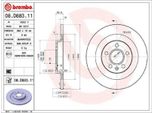 2X Disco Freno Brembo 08.D883.11 Per Volvo XC40 (536) 37Mm 302Mm