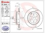 2X Brembo Disco Freno 09.D942.11 Per Nissan NP300 Navara Pickup (D23) 61Mm