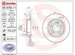 2X Disco Freno Brembo 08.D758.11 Per MERCEDES-BENZ Classe A (W177) 43Mm