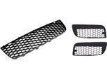 Griglia Paraurti A Nido D'ape Centrale + Sinistra + Destra In Nero Per Vw Golf 5 Gti Da