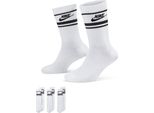 Nike Sportswear Everyday Essential Crew (3 Paia) Nero L