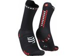 Compressport Pro Racing V4.0 Run High Nero/Rosso Calze Da Corsa T1