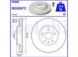 2X Disco Freno Delphi BG5067C Per Opel Astra K Sports Tourer (B16) 45 5Mm 276Mm
