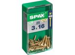Set Di 25 Viti In Acciaio A Testa Svasata Pozidriv Spax, Diam.3 Mm X L.16 Mm