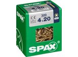 Set Di 300 Viti In Acciaio Pozidriv Spax Testa Svasata, Diam.4 Mm X L.20 Mm