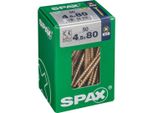 Set Di 50 Viti In Acciaio A Testa Svasata Pozidriv Spax, Diam.4,5 Mm X L.80 Mm