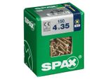 Set Di 150 Viti In Acciaio A Testa Svasata Pozidriv Spax, Diam.4 Mm X L.35 Mm