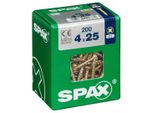 Set Di 200 Viti In Acciaio A Testa Svasata Pozidriv Spax, Diam.4 Mm X L.25 Mm