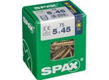 Set Di 75 Viti In Acciaio A Testa Svasata Pozidriv Spax, Diam.5 Mm X L.45 Mm