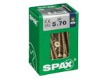 Set Di 50 Viti In Acciaio A Testa Svasata Pozidriv Spax, Diam.5 Mm X L.70 Mm