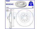 2X Disco Freno Delphi BG5034C Per Alfa Romeo Giulia (952_) 44 6Mm 305Mm