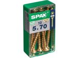Set Di 10 Viti In Acciaio A Testa Svasata Pozidriv Spax, Diam.5 Mm X L.70 Mm