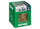 Set Di 150 Viti In Acciaio A Testa Svasata Pozidriv Spax, Diam.5 Mm X L.60 Mm
