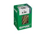 Set Di 50 Viti In Acciaio A Testa Svasata Pozidriv Spax, Diam.5 Mm X L.80 Mm