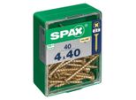 Set Di 40 Viti In Acciaio A Testa Svasata Pozidriv Spax, Diam.4 Mm X L.40 Mm