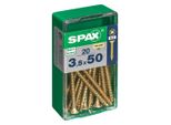 Set Di 20 Viti In Acciaio Pozidriv Spax Testa Svasata, Diam.3,5 Mm X L.50 Mm