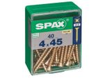 Set Di 40 Viti In Acciaio A Testa Svasata Pozidriv Spax, Diam.4 Mm X L.45 Mm