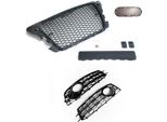 Griglia Radiatore Griglia Sportiva Griglia A Nido D'ape + Griglia Paraurti Per Audi A3 8P Facelift