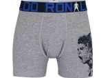 Boxer CR7 Jungen, Confezione Da 5 Pezzi - Motivo Cristiano Ronaldo, Pantaloncini, Cotone Elasticizzato, Logobund Schwarz/Blau/Grau 158/164