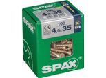 Set Di 100 Viti In Acciaio Pozidriv Spax Testa Svasata, Diam.4,5 Mm X L.35 Mm
