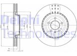 2X Disco Freno Delphi BG9110C Per Audi A4 Avant (8K5 B8) Q5 (8RB) 52 1Mm 345Mm