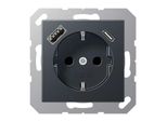 Jung Schuko Presa Di Corrente Con Usb Tipo Ac A1520-15CAANM (A1520-15CAANM)