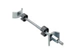 Set Di 2 Connettori Per Piano Lavoro Hettich In Acciaio Cromato, L.150 Mm