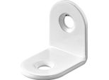 Set Di 10 Supporti Per Sedie In Acciaio Bianco Hettich, L.20 Mm X P.15 Mm X H.2 Cm