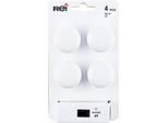 Set Di 4 Pomelli Per Mobili Rotondi In Porcellana Lucida H.27 X L.35 X P.35 Mm
