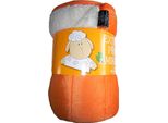 Coperta In Microfibra Punto Pecora Arancione 150X200 Cm