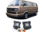 Indicatori Di Direzione Anteriori Nero Fumo Sinistro + Destro Per Vw T3 Bus Dal 1979-1992