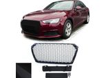 Griglia Radiatore Griglia Sportiva Griglia A Nido D'ape Griglia Nera Opaca Per Audi A4 B9 8W Dal 2015-