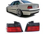 Fanali Posteriori Rosso Nero Per Bmw Serie 3 E36 Berlina Dal 1990-1999