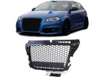 Griglia Radiatore Griglia Sportiva Griglia A Nido D'ape Nero Lucido Per Audi A3 8P Da