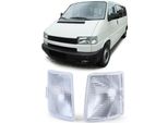 Indicatori Di Direzione Anteriori Bianchi Sinistri + Destri Per Vw T4 Iv Bus + Transporter Da