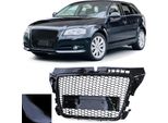 Griglia Radiatore Griglia Sportiva Griglia A Nido D'ape Nero Lucido Per Audi A3 8P Facelift Da