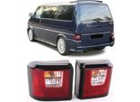 Fanali Posteriori Combinati Originali A Led Lightbar Rossi Per Vw T4 Iv Dal 1990-2003