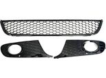Set Griglia Paraurti A Nido D'ape Sinistra + Destra + Centro Per Vw Golf 6 Dal 2009-