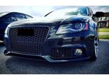 Griglia Radiatore Griglia Sportiva Griglia Nera Lucida A Nido D'ape + Griglia Paraurti Per Audi A4