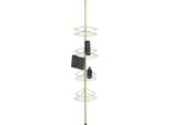 Wenko Scaffale Angolare Telescopico In Acciaio Inox Dolcedo In Oro 31 X 65 -275 X 23 Cm