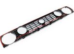 Griglia Radiatore Sportiva Con Cornice In Rosso Per Vw Golf 2 Ii MK2 Dal 1984-1992