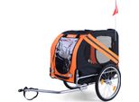 Rimorchio Per Bicicletta / Rimorchio Per Cani Pieghevole Per Animali Domestici Fino A 40 Kg Arancione
