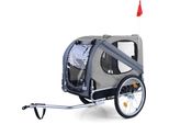 Rimorchio Per Bicicletta / Rimorchio Per Cani Pieghevole Per Animali Fino A 40Kg Grigio In Top