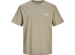 Jack & Jones Sequoia Graphic Back Maglietta A Maniche Corte Beige Xl Uomo Beige Xl