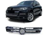 Griglia Radiatore Black Glanz Con Strisce Cromate 7P6853651A Per Vw Touareg Ii 7P Da