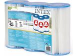 Set Di 3 Cartucce Filtro Piscina Intex
