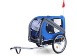 Rimorchio Per Bicicletta / Rimorchio Per Cani Pieghevole Per Animali Domestici Fino A 40 Kg Blu In Top