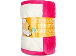Coperta In Microfibra Punto Pecora Fucsia 150X200 Cm