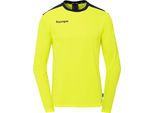 Kempa Emotion 27 Camicia A Maniche Lunghe Uomo Giallo Fluo Navy Gr S